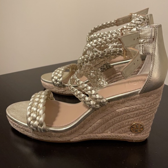 Tory Burch Bailey 90MM ankle strap wedge espadrille